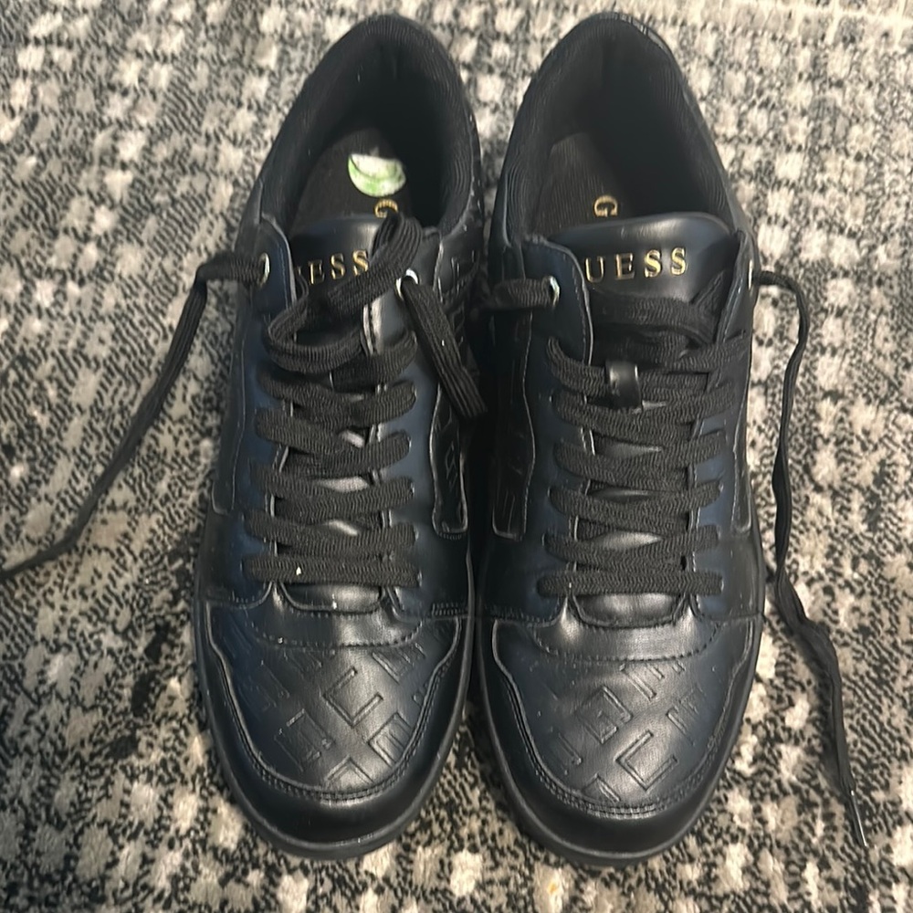 Guess Black Sneakers Leather Low-Top